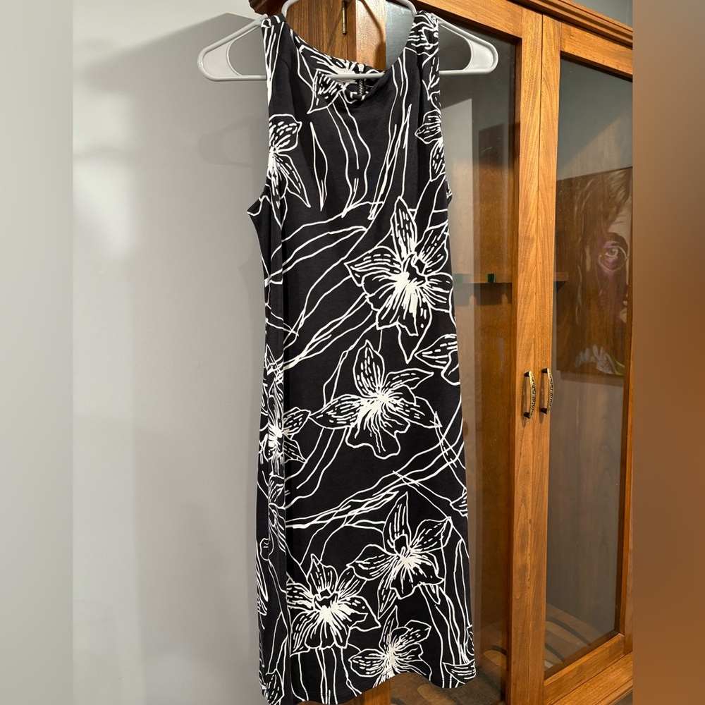Tommy Bahama Black and White Floral Dress